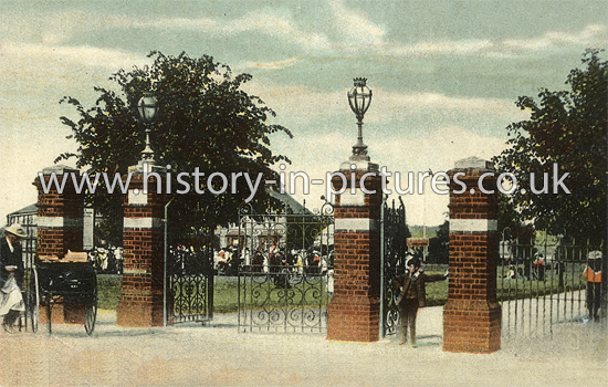 Gates to Marine Promenade, Maldon, Essex. c.1914